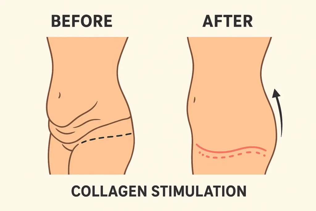 Before and after results for sagging skin after weight loss injections Scottish