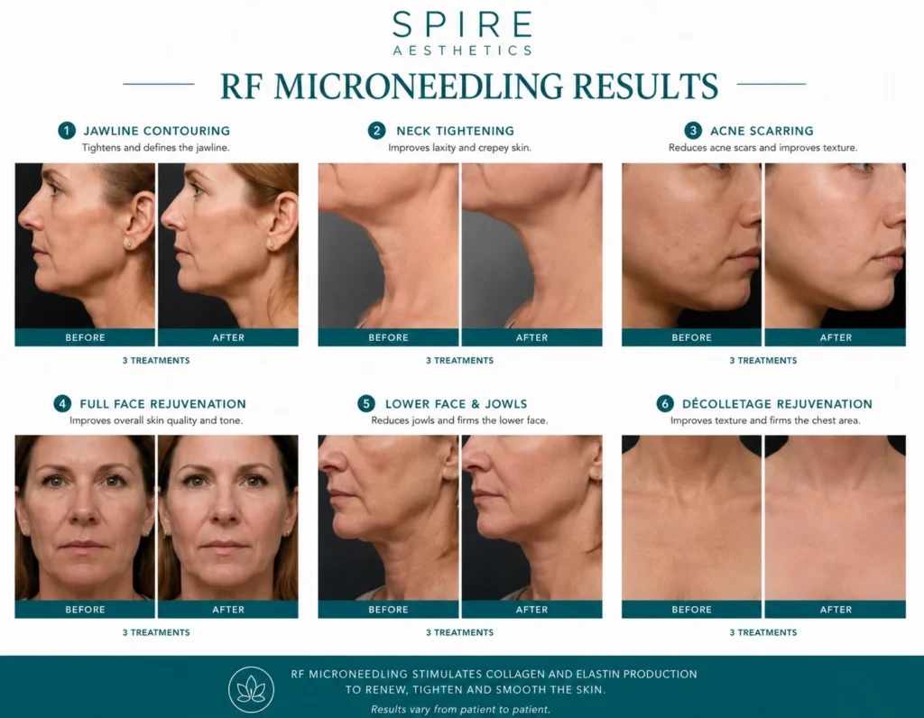 RF Microneedling Skin tightening Scottish results