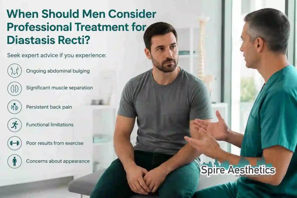When Should Men Consider Professional Treatment for Diastasis Recti Scottish?